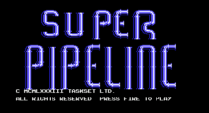 Super pipeline-1 Title Screen